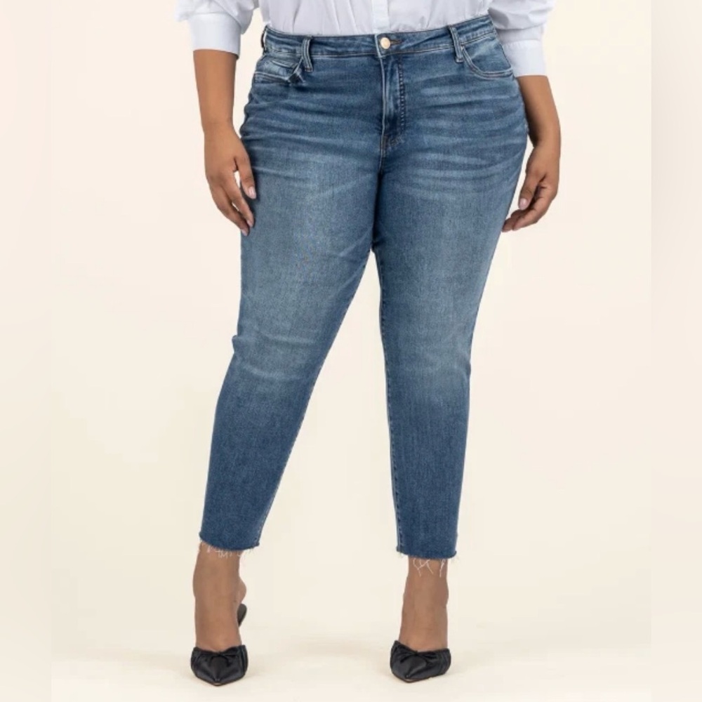Kut From the Kloth Reese Ankle Straight Leg Jeans 18W